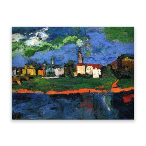 Tableau pour décoration de salon Kokoschka L'Elbe pour habiller un mur vide