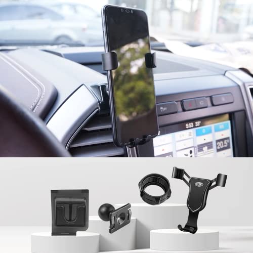 KUCOK Car Cell Phone Holder for Ford F-150 2015-2020, Air Vent Mount, 360 Rotation Adjustable Stand for iPhone 4-6 Inch Smartphones