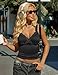 Avidlove Women Sexy Tops Black Summer Plunge V Neck Lace Camisole Top Going Out Tank Y2K