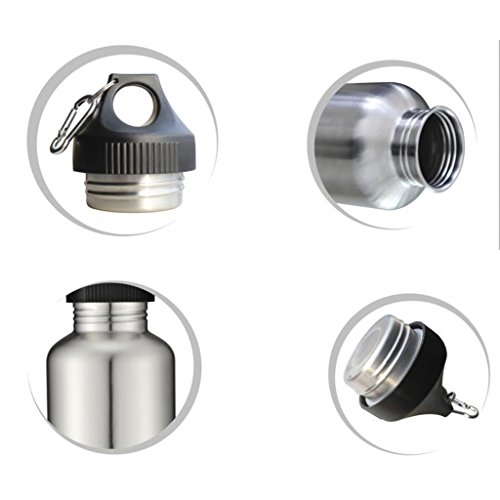 Image of Generic 2000ml 304 Stainless Steel Wide Mouth Cycling Sports Drinking Water Bottle