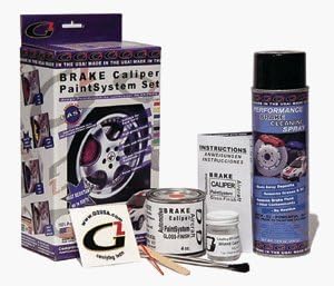 Orange High Temperature High Gloss Self Leveling Brush On Orange G2 Brake Caliper Paint System Kit