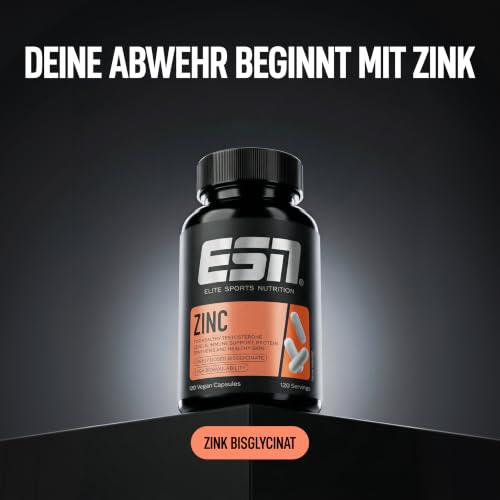 ESN Zinc - hochdosiertes Nahrungsergänzungsmittel - 120 Kapseln – Ansicht 2