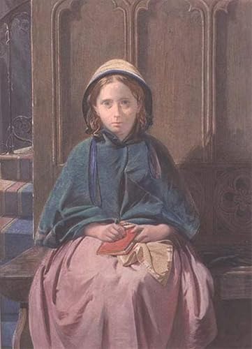 Toile portrait d'une jeune fille par David Roberts avec des finitions d'impression haute définition