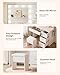 LIVELYGLOW White Makeup Vanity with HD Mirror & 10 LED Bulbs, 35.4