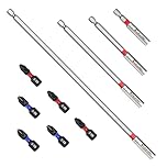 ColumPRO 10PCS Magnetic Bit Holder Set, 300 MM丨150 MM丨100MM丨60MM Bit Holder for Impact Driver Bits with 3*PH2 + 3*PZ2 Impact Driver Bits