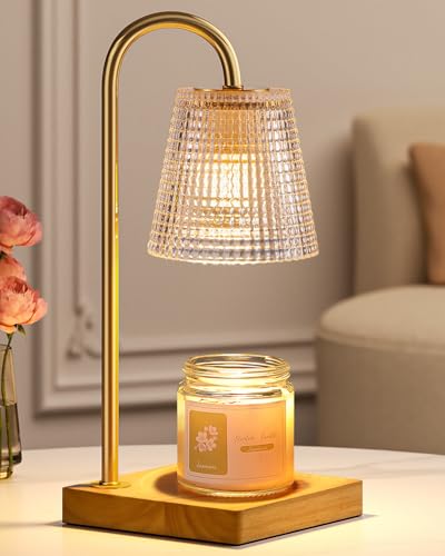 Hong-in Candle Warmer Lamp with Timer Dimmer,Christmas Birthday Gifts for Women Mom,House Warming Gifts New Home Room Decor,Vintage Wax Warmer for Scented Wax Jar Candles