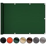 ベランダ の 目隠し ベランダ 目隠し ベランダ タープ 遮光ネット ベランダ 目隠し ネット 90x600cm 緑 通気性 紫外線95％カット 軽量 撥水 耐久性 洗濯可能 シェード 日よけ バルコニー、庭、プライベートプール、窓、中庭に適しています