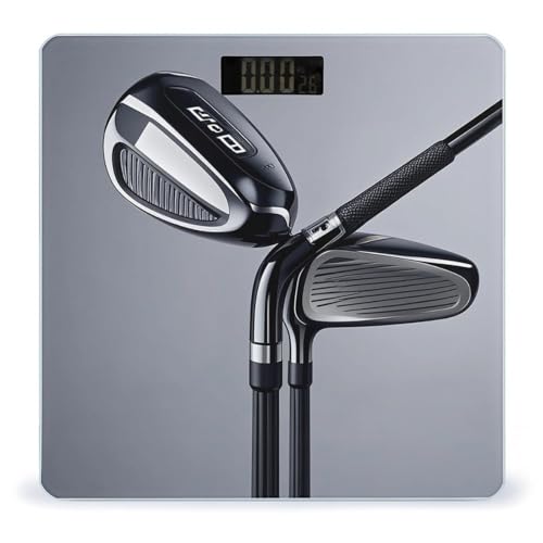Báscula digital Golf Club vidrio templado con pantalla LCD