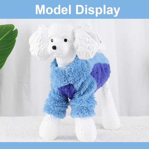 Winter Dog Clothes for Small Dogs, Fall Winter Puppy Sweater, Chihuahua Yorkie Sweater, Fleece Cute Tiny Dog Clothes,Pet Cat Clothes Outfit XXS Dog Sweater (Small) - Image 4