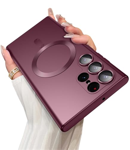 LEKEVO Magnetic for Samsung Galaxy S22 Ultra Case [Compatible with MagSafe][Built-in Camera Lens...