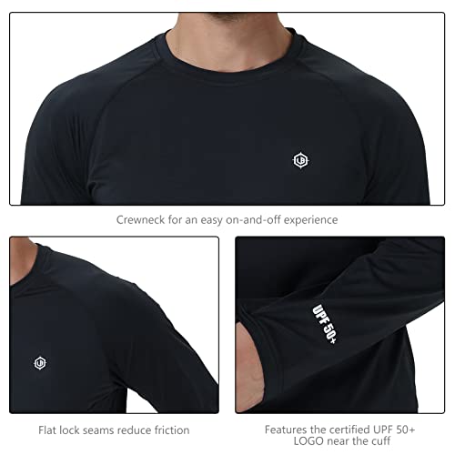 Lightbare Men’s UPF 50+ UV Sun Protection Lightweight Long Sleeve T-Shirt Quick Dry for Outdoor Hiking Running4