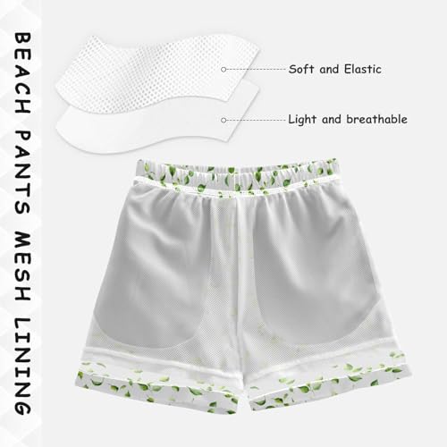 senya Green Leaf Boys Swim Trunks Toddler Shorts Swimwear Boardshorts4