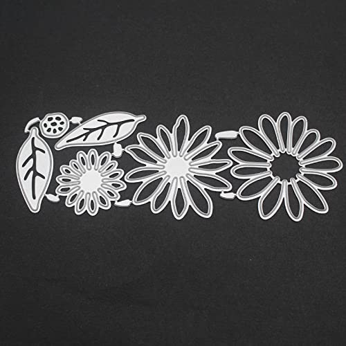 ZbFwmx Flower Cutting Dies Metal Dies for Card Making Stamps Embossing Stencil Scrapbooking Album Paper DIY Crafts Decor (6 Pieces)
