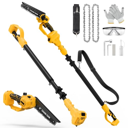 2-in-1 Cordless Pole Saws for Dewalt 20V Battery (Battery not included)