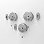 Round Silver (Pack of 3)