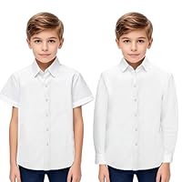 White School Shirts Boyslong/Short Sleeve Non Iron Easy Care Ages 9-16 Reguar Fit/Slim Fit150