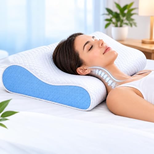 DIVINNEST Cervical Pillow for Neck Pain, Memory Foam, Orthopedic Neck - Image 8
