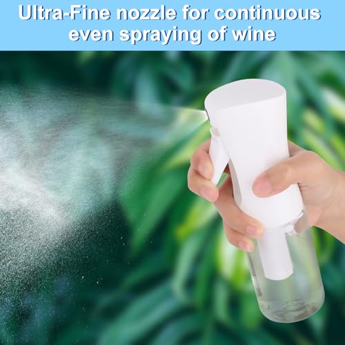 RISVOWO 3 Pack Water Spray Bottle, 200ml Zerstäuber Sprühflasche, Nachfüllbar Sprühflaschen, Transparent Spray Bottle, Professional Wassersprühflaschen für Skin Care, Cleaning, Garten, Haare