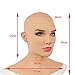 Tiydiygo Realistic Women Mask,Halloween Face Cover Visible Latex Headgear Head Cover Novelty Costume Party Prop (Women C)