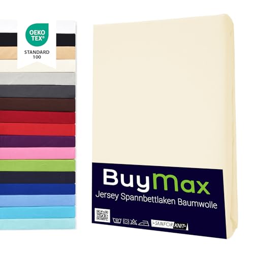 Buymax® Spannbettlaken 70x140cm Baumwolle 100{6e45f293280a5f261b97a04b164a27d26514675ada45bc71c9455263e7e0f975} Kinderbett Spannbetttuch Baby Bettlaken Jersey, Matratzenhöhe bis 15 cm, Farbe Beige Buymax® Spannbettlaken 70x140cm Baumwolle 100{6e45f293280a5f261b97a04b164a27d26514675ada45bc71c9455263e7e0f975} Kinderbett Spannbetttuch Baby Bettlaken Jersey, Matratzenhöhe bis 15 cm, Farbe Beige