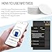 50pcs NFC Cards NFC Tags Ntag215 chip NFC215 tag rewritable NFC Coin Cards， Compatible with Tagmo and NFC Enabled Mobile Phones and Devices, Round (25 mm/ 1 Inch)