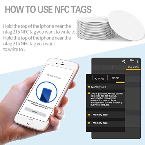 Cartes vierges en PVC NFC NTAG215 pour programmer vos Tagmo débloqués - 4