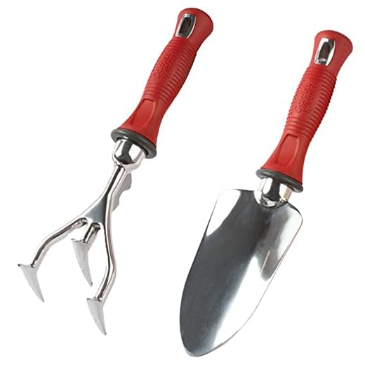 Garden Weasel 2-Piece Hand Trowel & Cultivator Bundle | Till, Cultivate, Dig and Transplant | Hand Tool Set for Planting and Gardening | 91368