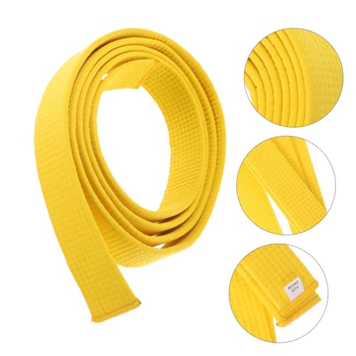 Cinturones de Kárate Gatuida de Algodón Amarillo para Hombre 2