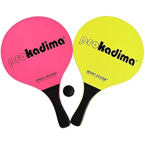 Pro Kadima Beach Paddles (Neon Pink/Yellow) Cover