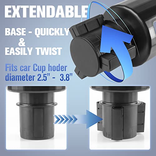 Uyye Car Cup Holder,Car Accessories With Adjustable Base,Large 32/40 Oz. Bottles & Big Drinks, Fit In Different Vehicles, Such As Boats, Trucks, Rv's And Golf-Carts #TOP3
