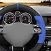 MEWANT Opel Astra Hand Sewn Steering Wheel Cover Wrap for Opel Astra (H) 2004-2009 / Zaflra (B) 2005-2014 / Signum 2005-2009 / Vectra (C) 2005-2009