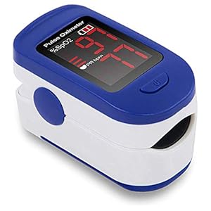 TYW Pulse Oxlmeter Fingertlp, Home Finger Clip Pulse Oximeter Om Bloed Zuurstofverzadiging, Hartslag, Pulsfrequentie en…