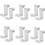 12 Z Haken üBer TüRhäNge TüRhaken Zum EinhäNgen TüRgarderobe Zum EinhäNgen Edelstahlhaken TüRhaken Zum EinhäNgen Bad Haken KüChenschrank für KüChenschräNke, SchranktüRen, KüChe, Schlafzimmer