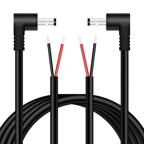 Cable CC macho a cable desnudo de 16 AWG, repara la conexión de tu cámara de vigilancia CCTV
