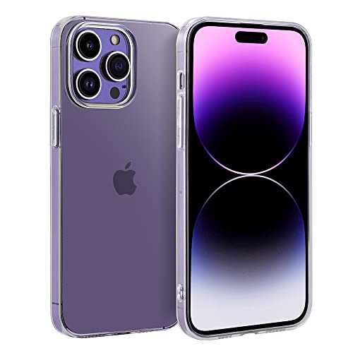 doupi PerfectFit Clear Hülle kompatibel mit iPhone 14 Pro Max (6,7 Zoll), Ultra Dünn Ruschfest Case Handyhülle Cover, transparent Cover