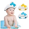 2 Pack Baby Shower Cap for Kids Hair Washing Shield Toddler Bath hat Baby Shower Visor Baby Shampoo Cap Head Protector…