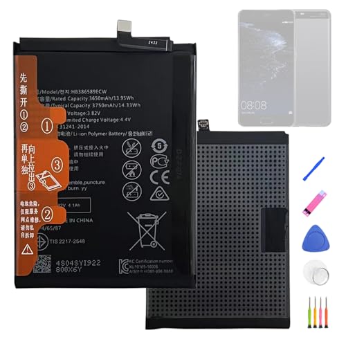 MOBILEX® Batterie HB386589ECW pour Huawei P10 Plus/Mate 20 Lite/Nova 3 / Nova 5T / Honor View 10 / Honor 20 / Honor Play | 3750mAh - OEM | Interne de Remplacement avec Adhésif | Capacité d'Origine MOBILEX® Batterie HB386589ECW pour Huawei P10 Plus/Mate 20 Lite/Nova 3 / Nova 5T / Honor View 10 / Honor 20 / Honor Play | 3750mAh - OEM | Interne de Remplacement avec Adhésif | Capacité d'Origine