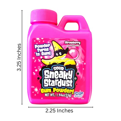 Gosu Toys Kidsmania Sneaky Stardust Sour Gum Powder (Pack of 2) with 2 Gosutoys Stickers