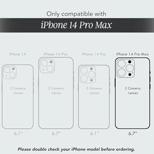 Image of COCOMII Rectangle for iPhone 14 Pro Max Case, Eclipse Abalone Shell