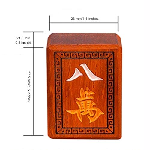 Jeu de société 144 Mahjong chinois traditionnel ensemble de tuiles avec boîte de collection