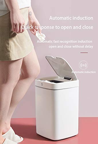 Papelera automática sensor 18L blanca ABS rectangular miniatura 6