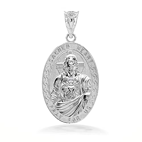 Claddagh Gold - Fine .925 Sterling Silver Sacred Heart Of