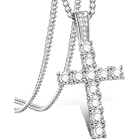 KALVICA Shiny Cross Pendant Necklace for All Cover