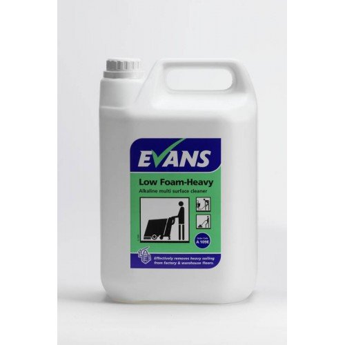 Evans Low Foam Heavy - Multi Surface Cleaner for Warehouse & Factory Floors - 5ltr