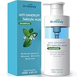 Dr. Healdy Salicylic Acid Shampoo - Oil Control & Scalp Build-Up Prevention, 2% Salicylic Acid,Anti Dandruff and Itch Relief for Women and Men - Sulfate and Paraben Free (6.8 FL.OZ)