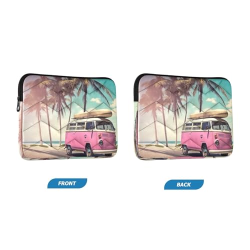 Funda para portátil 13-14 pulg impermeable con patrón rosa miniatura 2