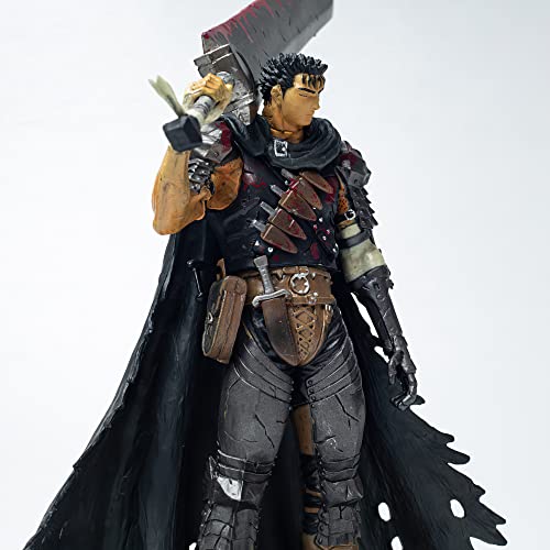REOZIGN Guts Figure, 21 cm / 8,3 pollici Guts che indossa una spada larga in PVC modello di action figure personaggi anime, collezione di figurine, decorazione, regali ornamentali