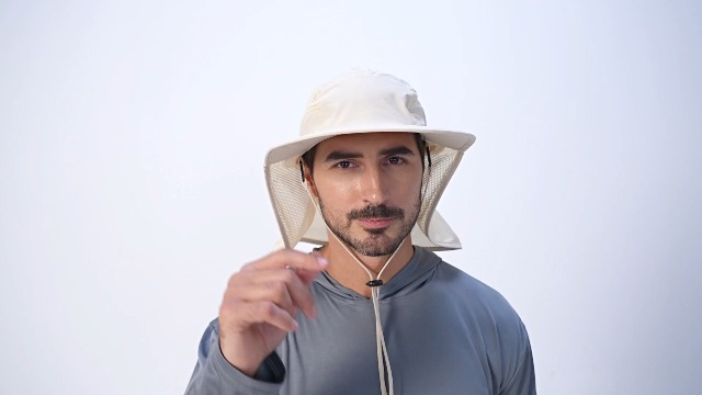 Zylioo Quick Dry Mens Sun Hat for Big Head, Neck Flap Shade Water