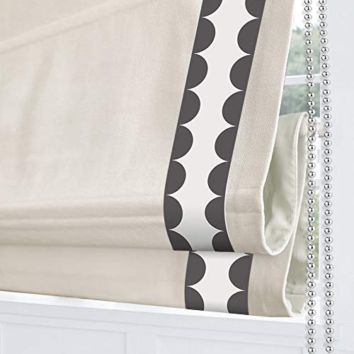 Roman Shades Window Blinds, Premium Blackout Window Roman Shades, Custom Washable Fabric Roman Shades for Windows, Doors, French Doors, Kitchen Windows, Color 7