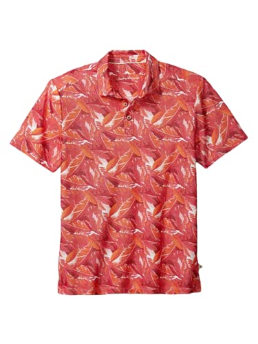 Tommy Bahama Men's Jungle Bay Islandzone Short Sleeve Polo Shirt (Small, Lt Havana) #TOP23